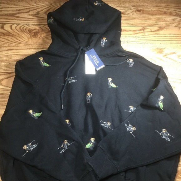 ralph lauren ski bear hoodie